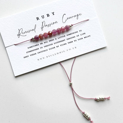 Prescriptive Crystal Bracelets | Wear a rainbow | Ruby